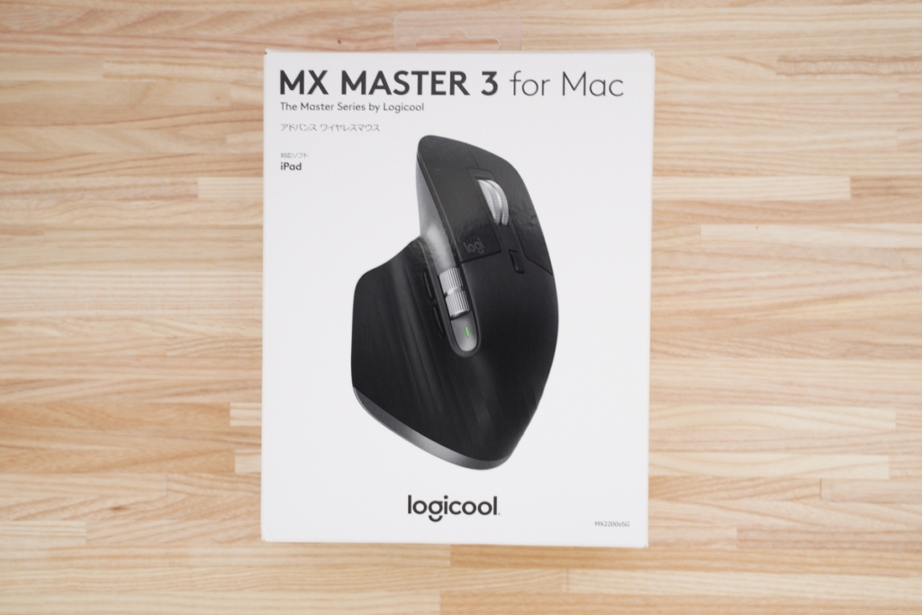 MX Master 3 for Macの外箱の前面