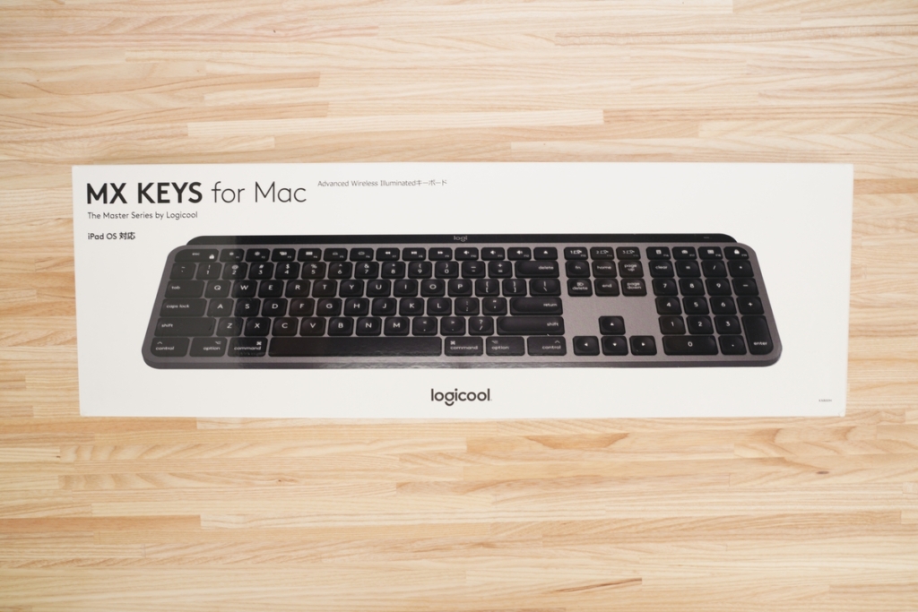MX KEYS for Macの外箱