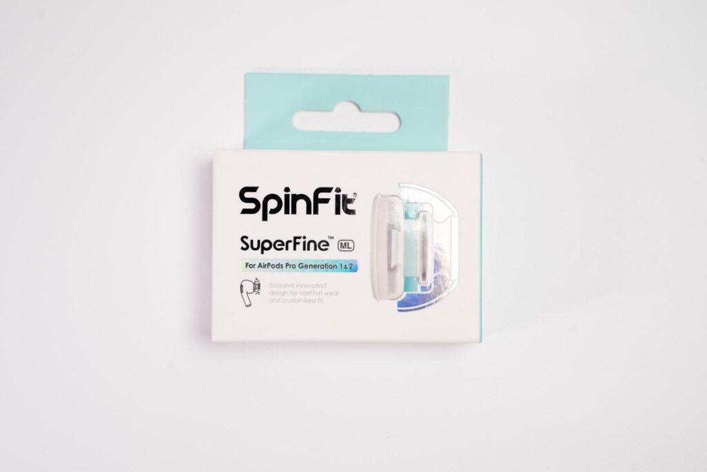 SpinFit SuperFineの外箱はサイズによって色が異なる