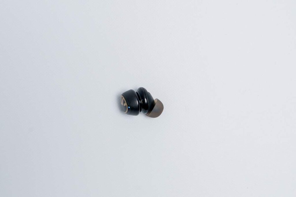 Mini Pro HSのイヤホンはカナル型となっており、耳の奥まで装着できる