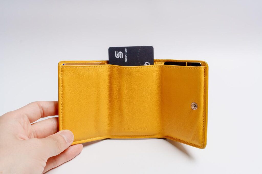 Seinxon Finder Cardはクレジットカード2枚分の厚みで収納できる