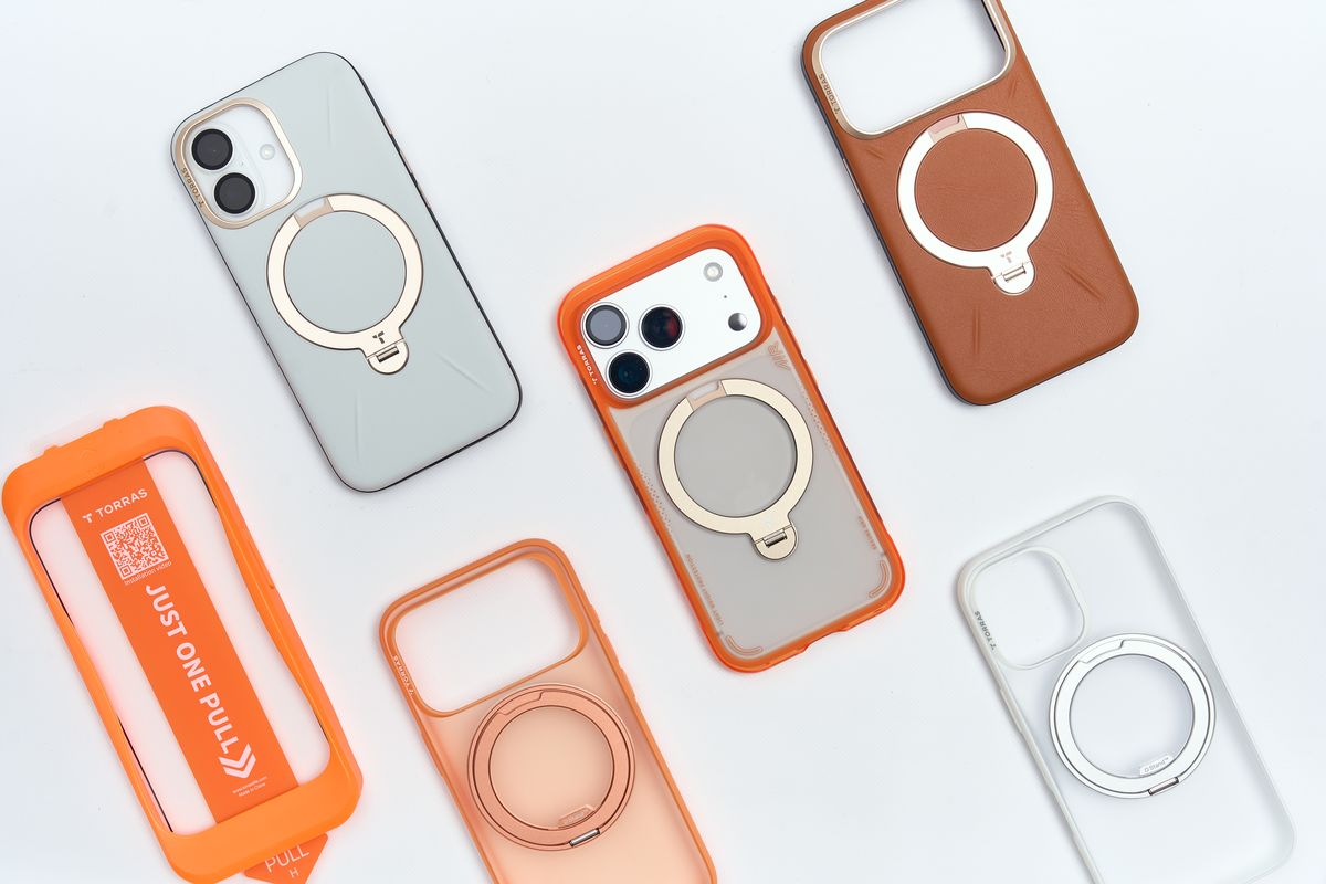 TORRASのiPhone 17向けアクセサリを並べている