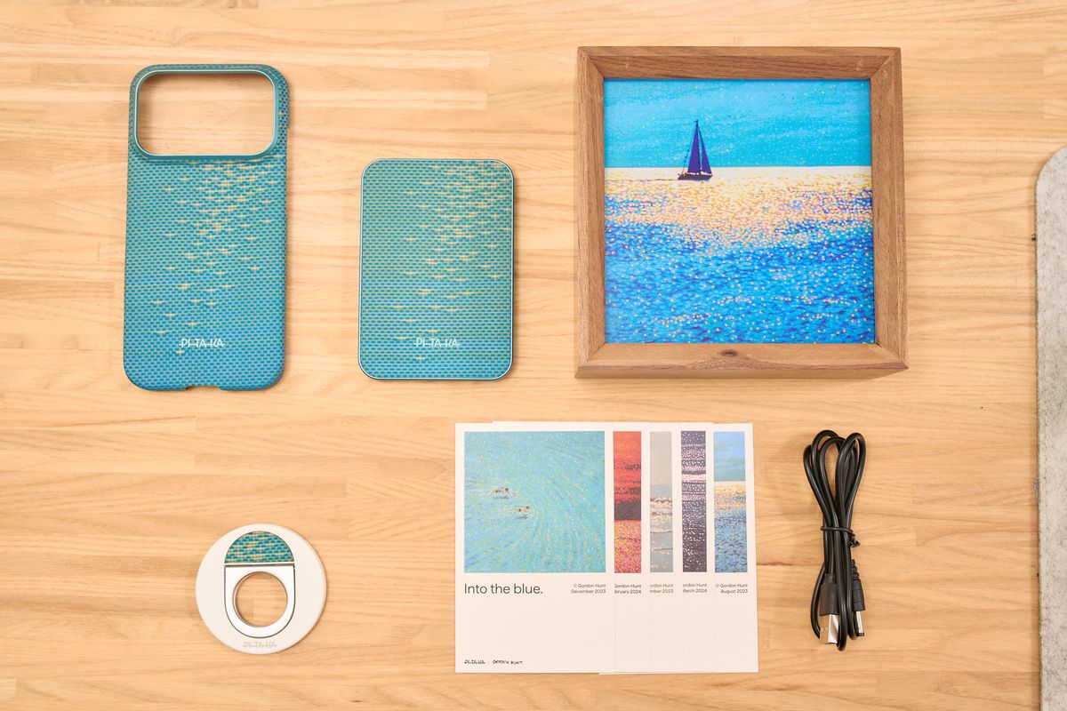 PITAKA 浮光躍金 アーティストコレクション ギフトボックス(青月夢 / Lucid Blue)の中身を並べてみた