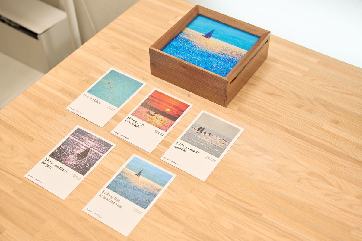 PITAKA 浮光躍金 アーティストコレクション ギフトボックス(青月夢 / Lucid Blue)のライトアートパネル